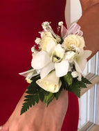 Orchid and spray rose