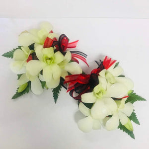 Orchid wrist corsage